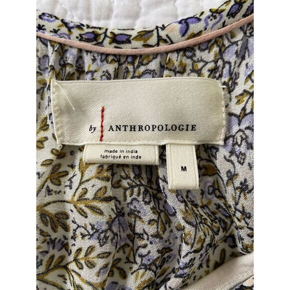 Anthropologie Floral Print Blouse Boho, Gypsy, Maximalist, Festival, Artsy - Picture 3 of 11